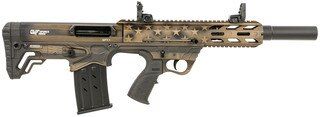 Gforce GFY-1 Semi-Auto 12 GAUGE Shotgun - 18.5" - Bronze Flag